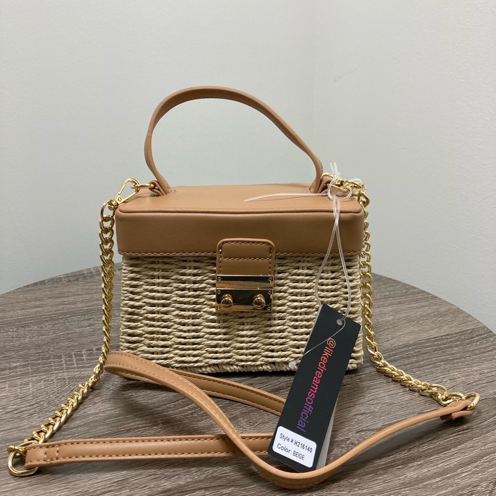 Tan small Picnic Purse